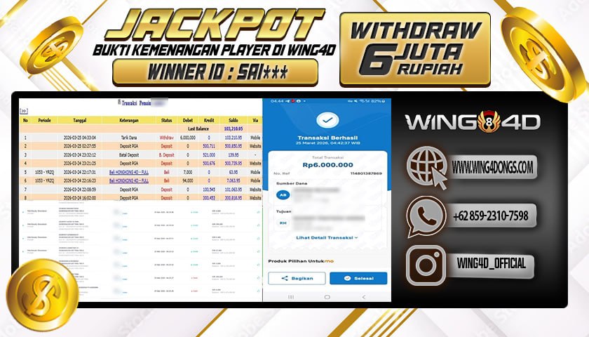 Prediksi WING4D | Prediksi dan RTP Jitu Situs WING4D